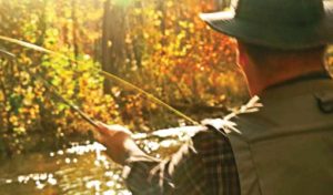 fly fisherman on AH Blueway