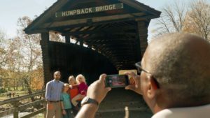 photo in front of Humpback Bridge